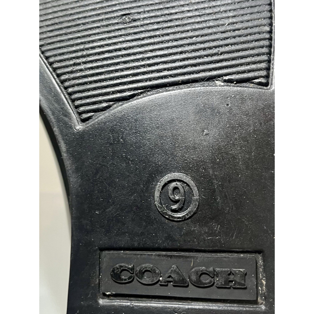 Coach Rivington Black signature C Logo Ankle Rain Boots Size 9 - Picture 3 of 15